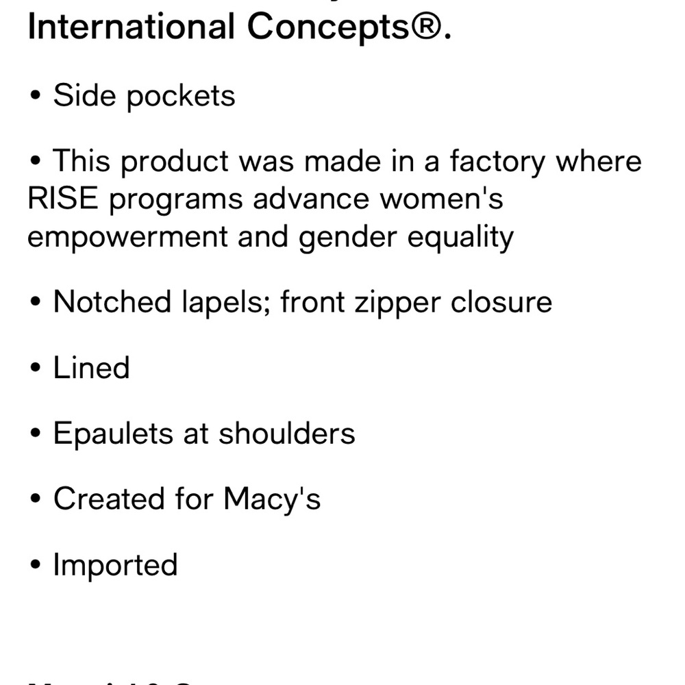 INC Vegan Motto Pink XL Jacket - Picture 2 of 7